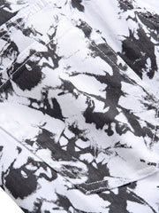 Men's Slim Fit Printed Jeans for All Seasons