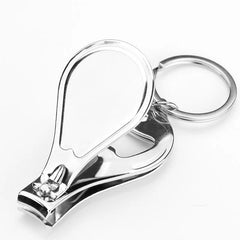 Stainless Steel Nail Clipper Keychain Foldable Portable for Men Women