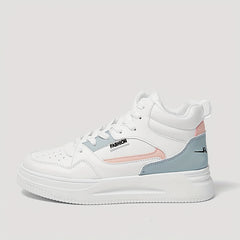 Colorblock Platform Skate Shoes High Top Sneakers