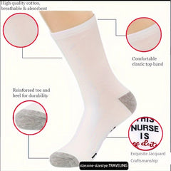 Funny Novelty Teacher Work Crew Socks Cotton Breathable Floor Socks
