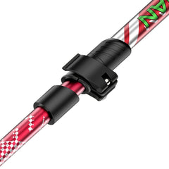 KORAMAN 1pair Collapsible Trekking Poles 37 43 Adjustable Lightweight Quick Lock