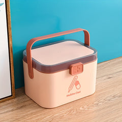 Large Capacity Emergency Medicine Storage Box for Home Office School Car Travel
