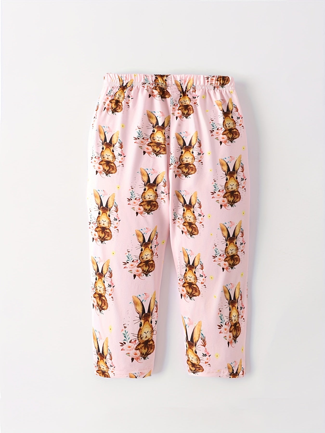 Baby Girls Casual Cartoon Print Loose Pants