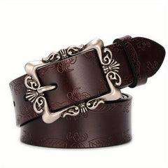 Retro Pin Buckle Leather Men's Belt