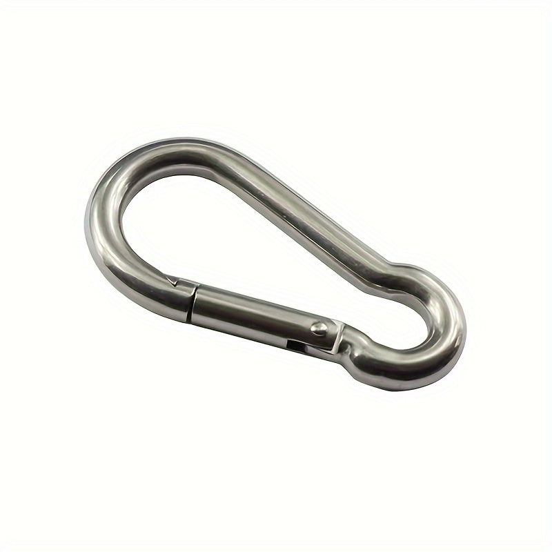 304 Stainless Steel Spring Hook Buckle Keychain for Outdoor Camping Hiking