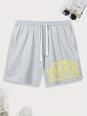 Men's Printed Drawstring Shorts for Summer