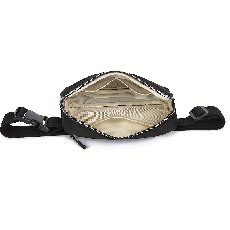 Double Layer Zipper Fanny Pack for Running Jogging