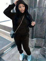 Casual Two Piece Set Hoodies & Pants Outfit