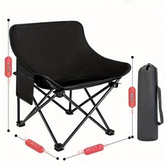 High Back Folding Camping Chair Lightweight & Sturdy Steel Portable Chair