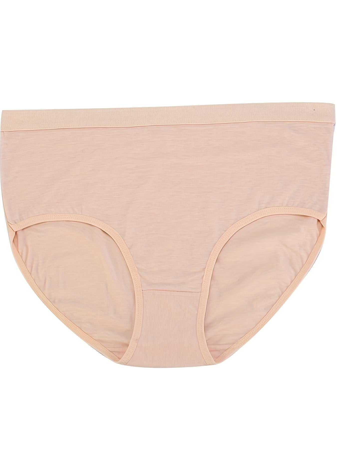 3 Pack Plus Size Basic Underwear Set Women's Plus Solid Panty