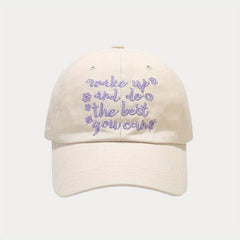 Candy Baseball Cap Wake Up And Do The You Can Embroidery Sun Hat