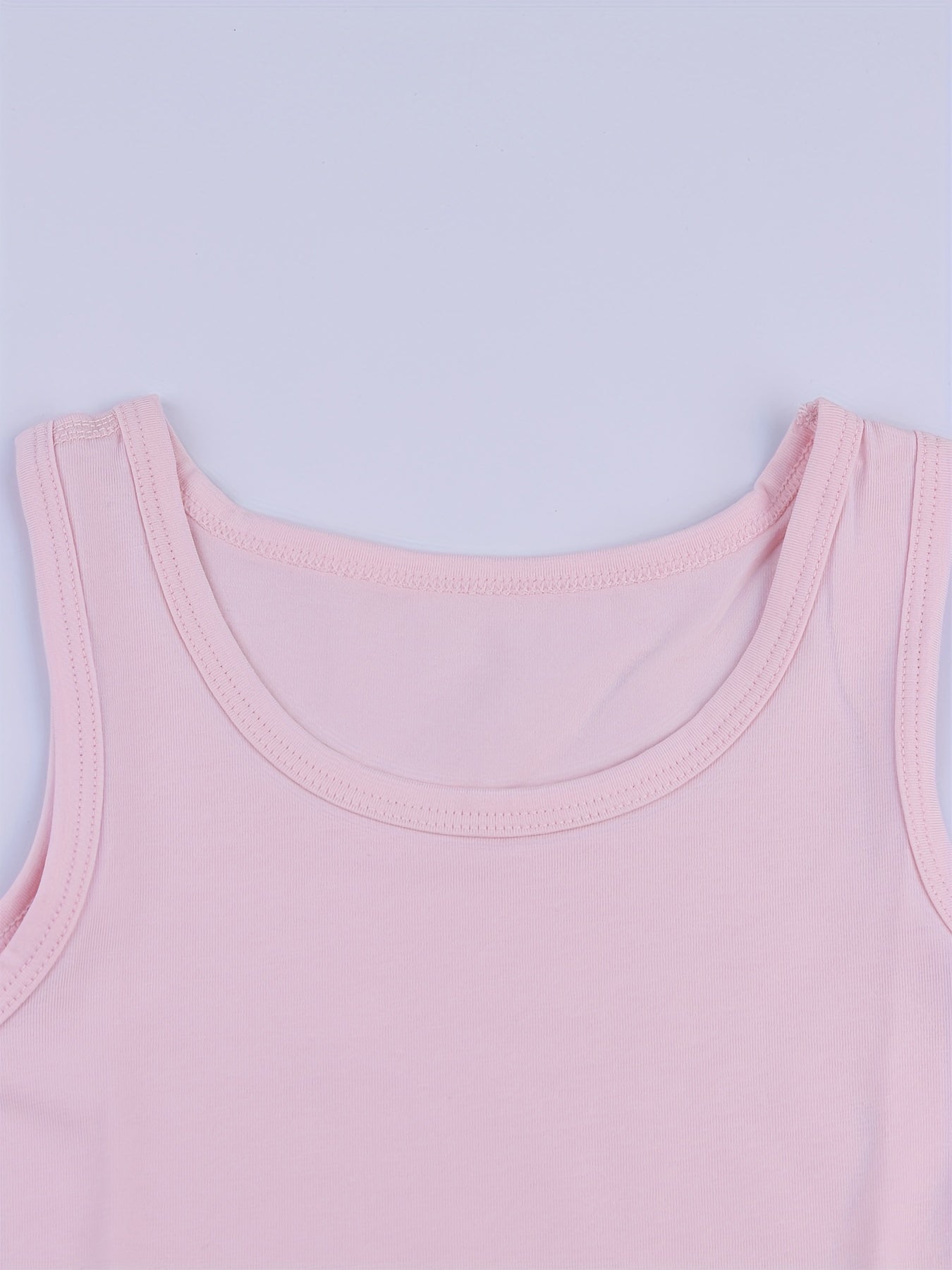 Girls Tank Tops Sleeveless Undershirt Soft Camisole Solid Summer Comfortable