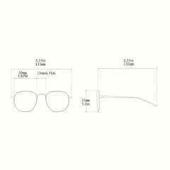 Men's Retro Square Sunglasses Hip Hop High Glasses