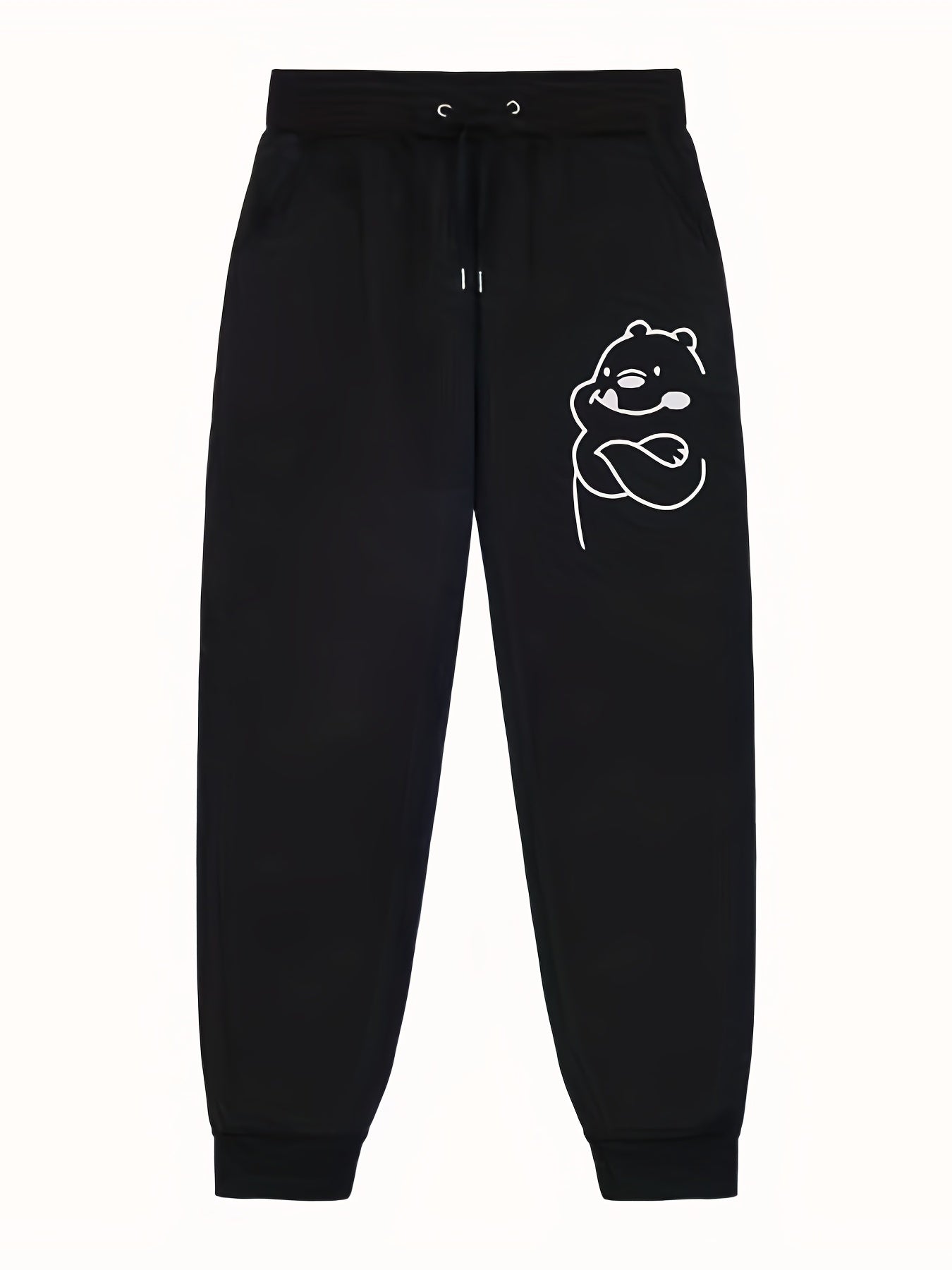 Cartoon Animal Pattern Joggers Men's Casual Loose Fit Pants