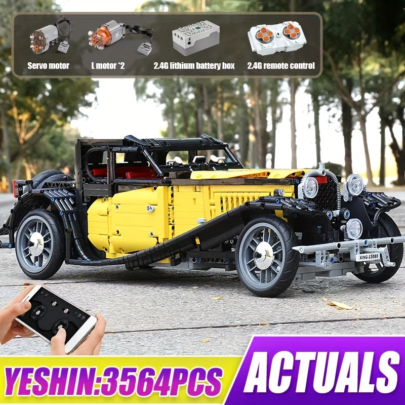 Classic Retro Vintage Car Building Blocks Toys Gift