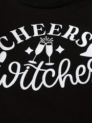 Halloween Boys CHEERS WITCHES Sweatshirt Party Pullover