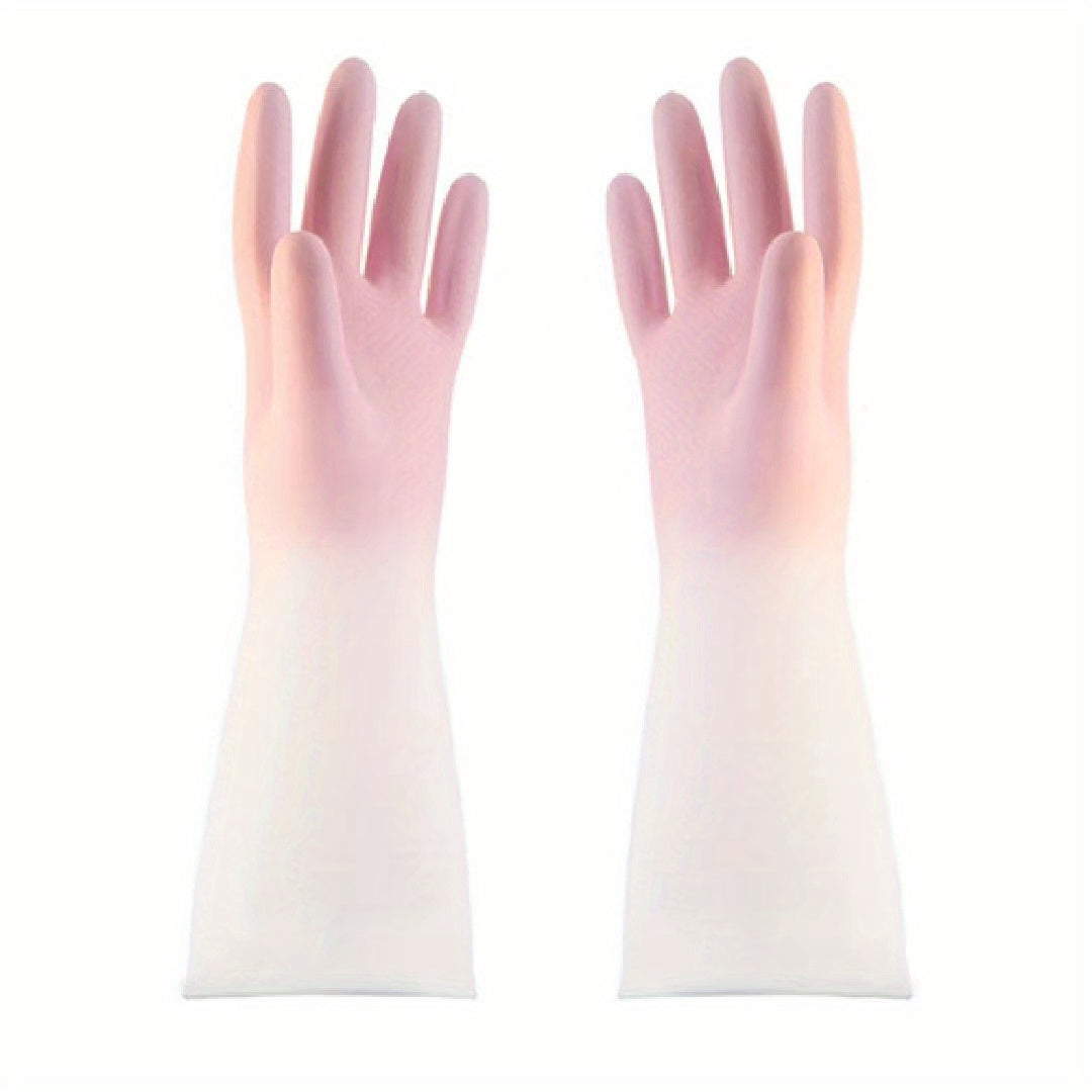 Stylish Gradient Latex Gloves for Home Cleaning