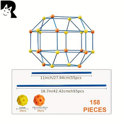 Fort Construction Tent Building DIY Mosaic Toy for Kids