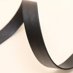 Geometric Oval Buckle Thin Belt PU Jeans Pants Belt For Women