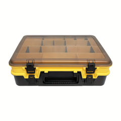 Portable Tool Storage Box with Lid & Handles - Garage Organizer