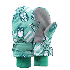 Kids Winter Ski Gloves Men Women Warm Windproof Non-slip Thickened Gloves