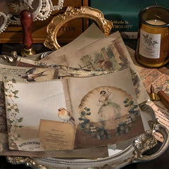 Vintage Paper Set for Scrapbooking Junk Journal Supplies