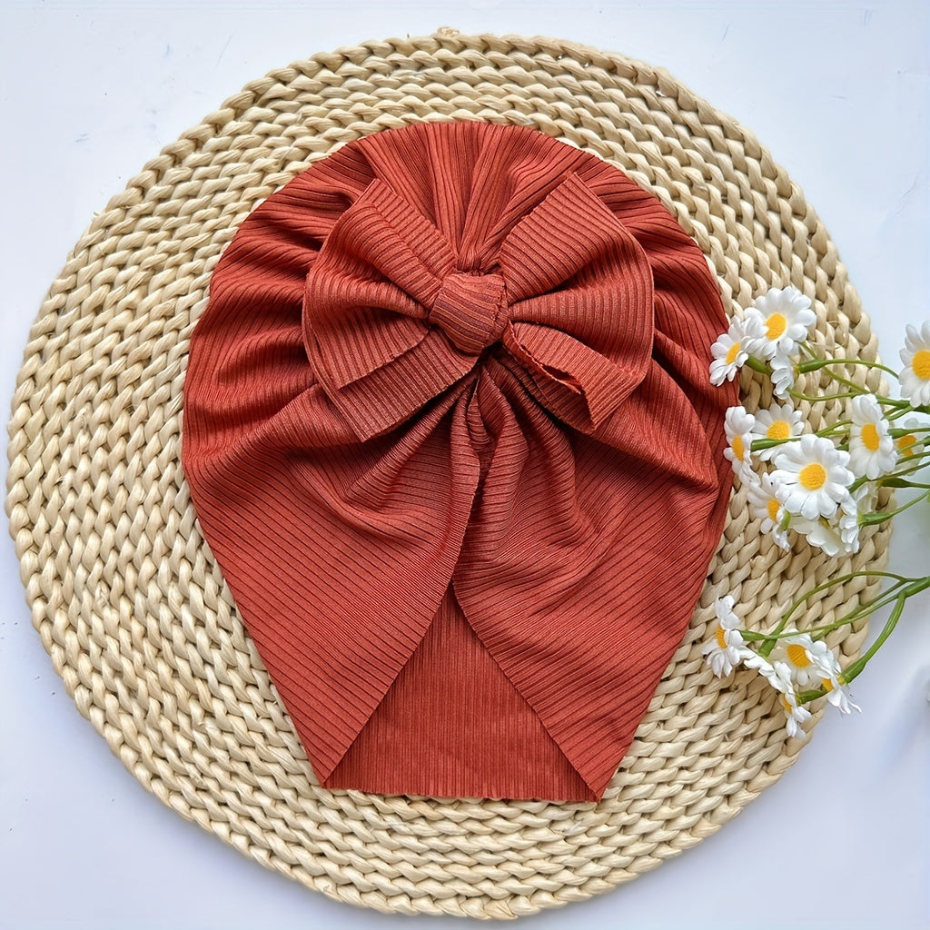 Baby Spring Summer Thin Headband Soft Bow Hat - Infants Newborns