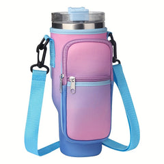 Heat Resistant Water Bottle Carrier Bag with Adjustable Strap for 30-40oz Cups