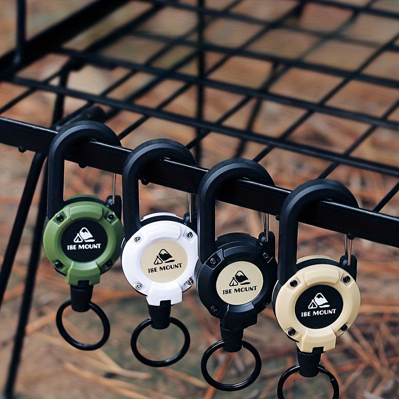Retractable Keychain Buckle Steel Wire Rope for Outdoor Camping