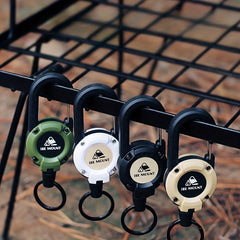 Retractable Keychain Buckle Steel Wire Rope for Outdoor Camping