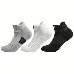 3 Pairs Cotton Anti slip Low cut Socks for Sports