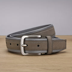 Adjustable Square Buckle Men's Belt for Christmas Birthday Gift