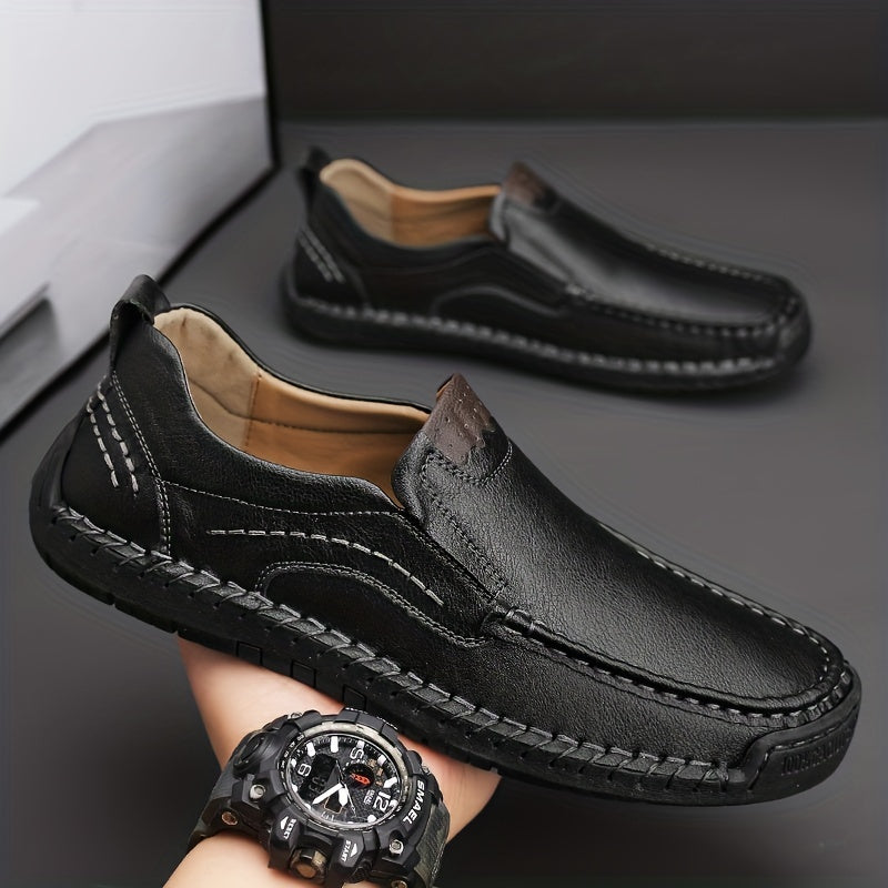 Men's Comfy Non-slip Moc Toe Loafers