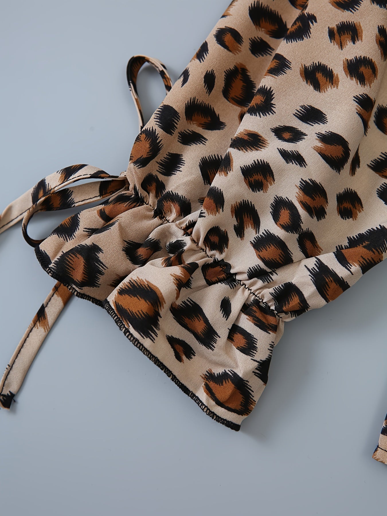 Leopard Print Long Sleeve Shirt Plus Size