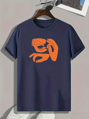 Hands Pattern Print Men's Sports T-shirt for Fitness Activities