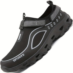Men's Chunky Water Shoes w/ Hook & Loop Casual Outdoor Walking Shoes