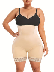 Lace Trim High Rise Tummy Control Shapewear