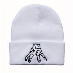 Embroidery Beanie Hip Hop Knit Hat Warm Knit Hat Unisex Casual Ski Hats