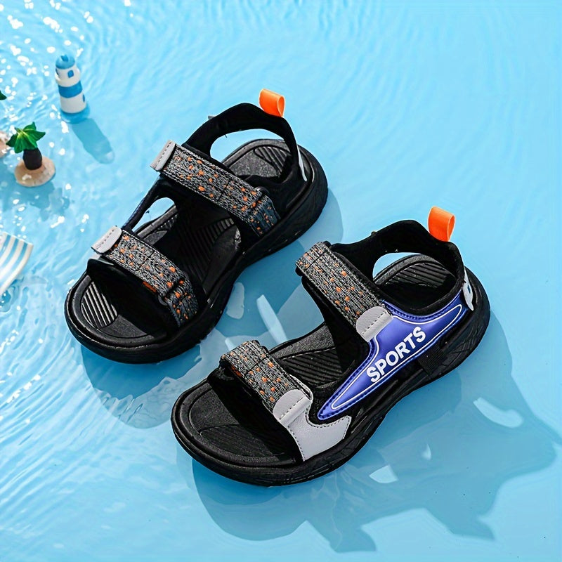 Boys Open Toe Sports Sandals Lightweight Non-slip Outdoor Sandals