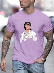Men's Lightweight Graphic Tee for Summer Outdoor Activities