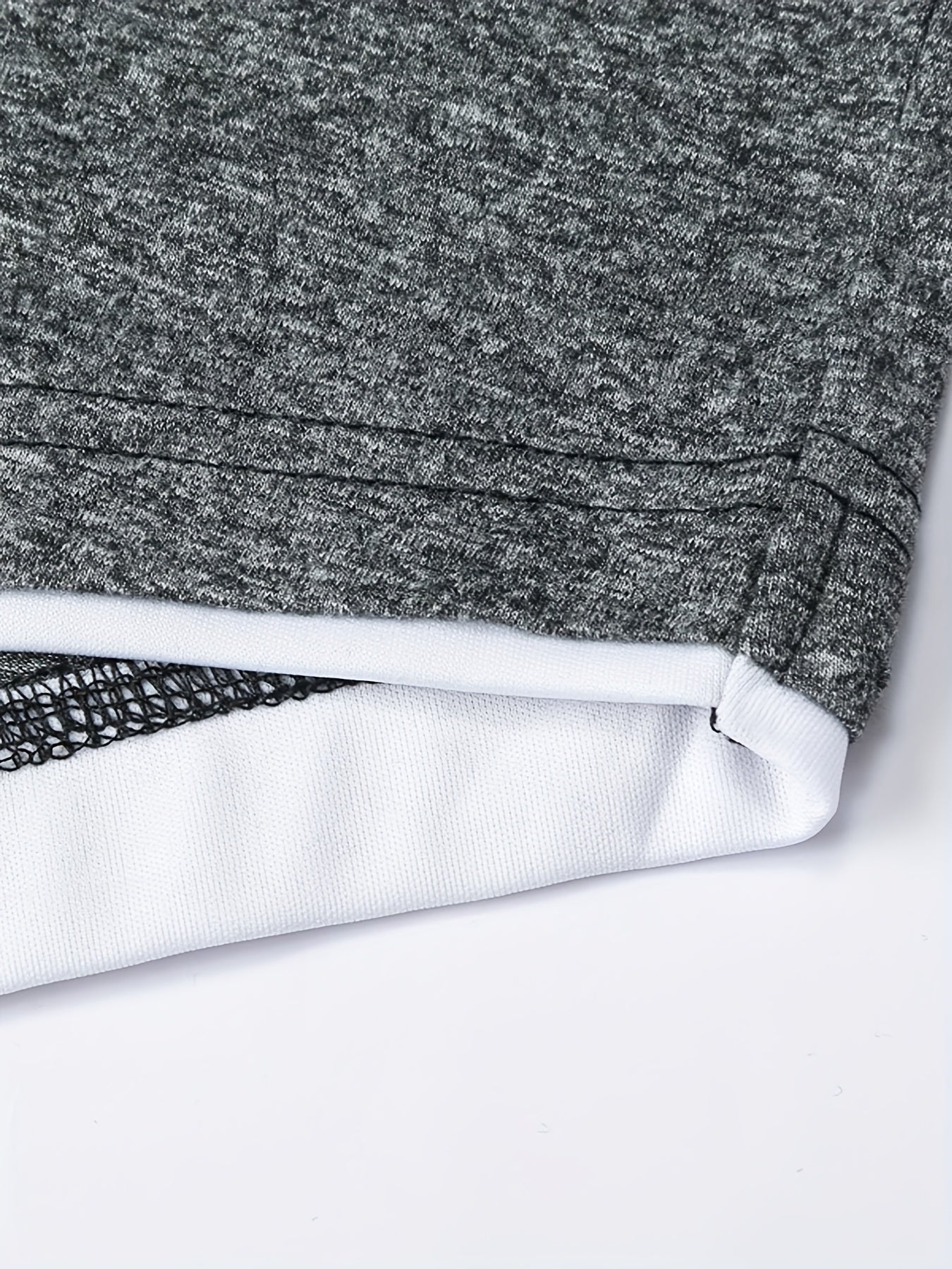 Men's Casual Hoodie Stretchy Long Sleeve Hooded Sweatshirt
