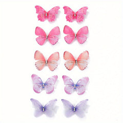 10pcs Butterfly Hair Clips for Baby Girls