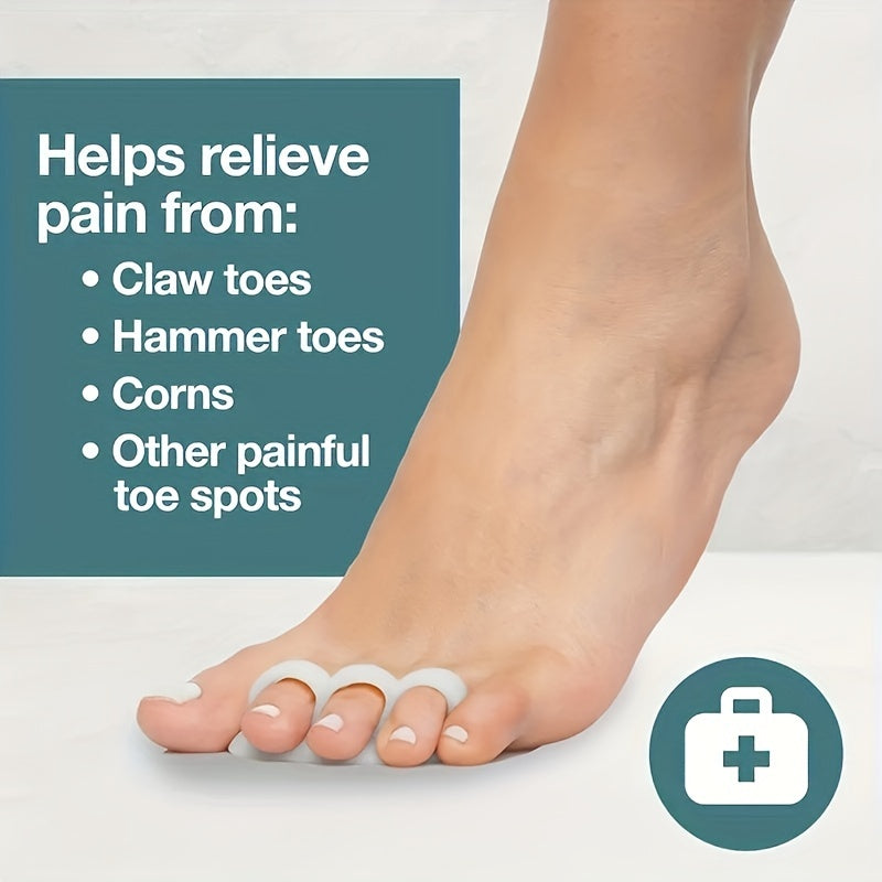 Gel Toe Straightener With Divider Rings for Men & Women