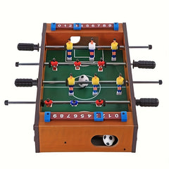Small Desk Foosball Machine Battle Game - Wooden Table Football