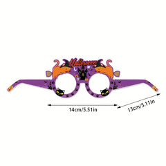 6pcs Halloween Paper Glasses with Paper Box Packaging