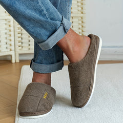 Soft Plush Cozy House Slippers Anti skid Slip on Shoes Indoor For Men