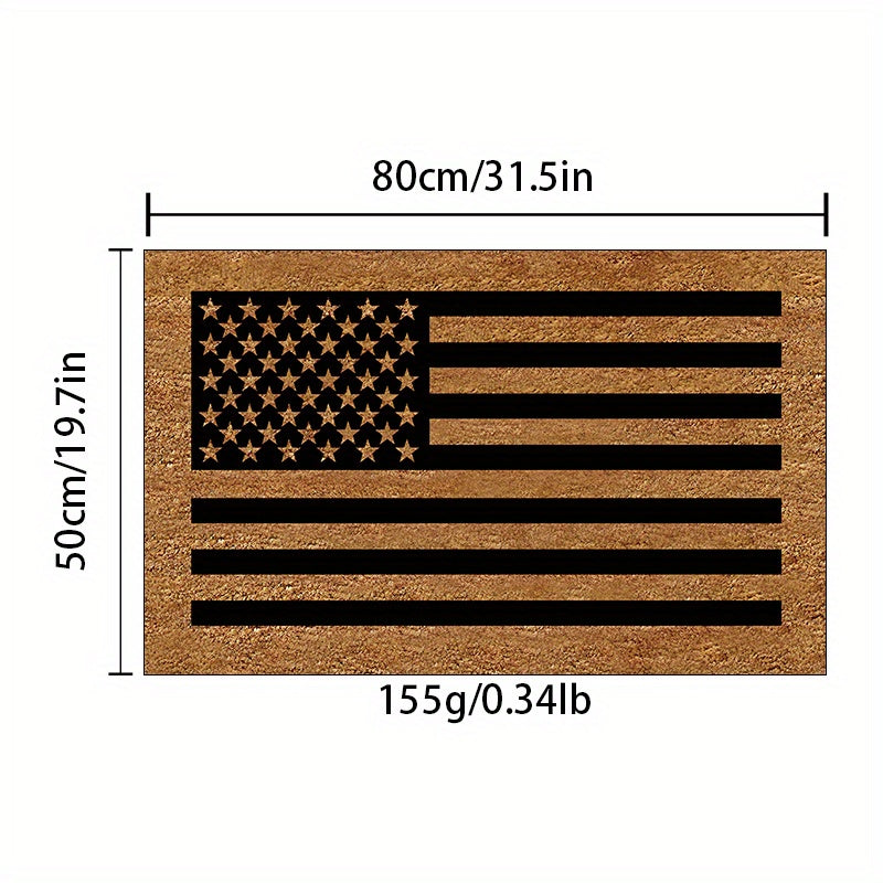 American Flag Area Rug Shaggy Non Slip Washable for Living Room