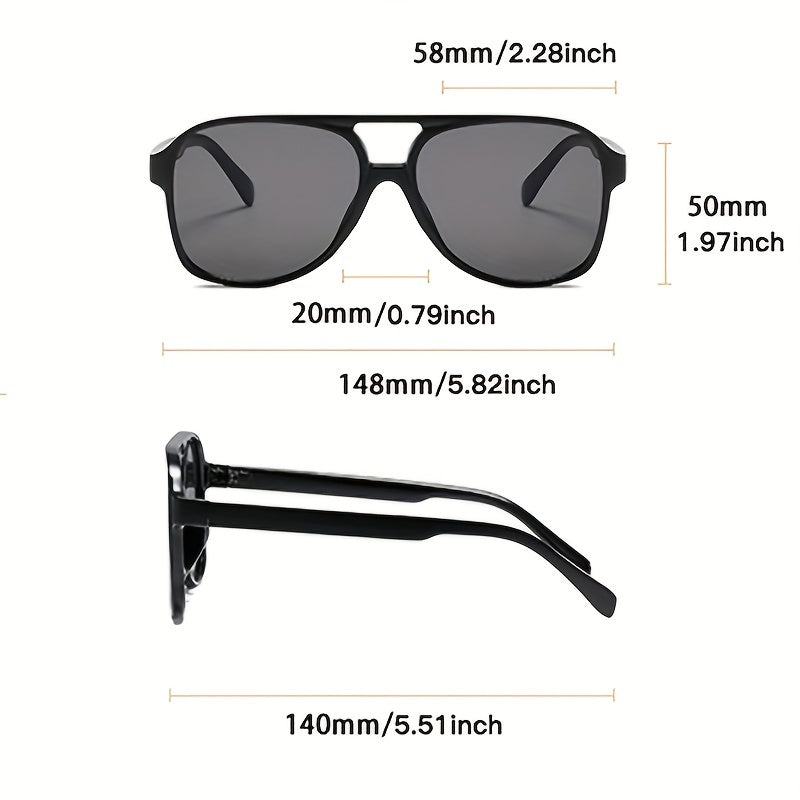 Top Bar Aviator Sunglasses Retro Tortoiseshell UV400 Sun Shades