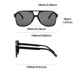 Top Bar Aviator Sunglasses Retro Tortoiseshell UV400 Sun Shades