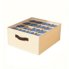 Foldable Underwear Drawer Storage Box - Space Saving Organizer